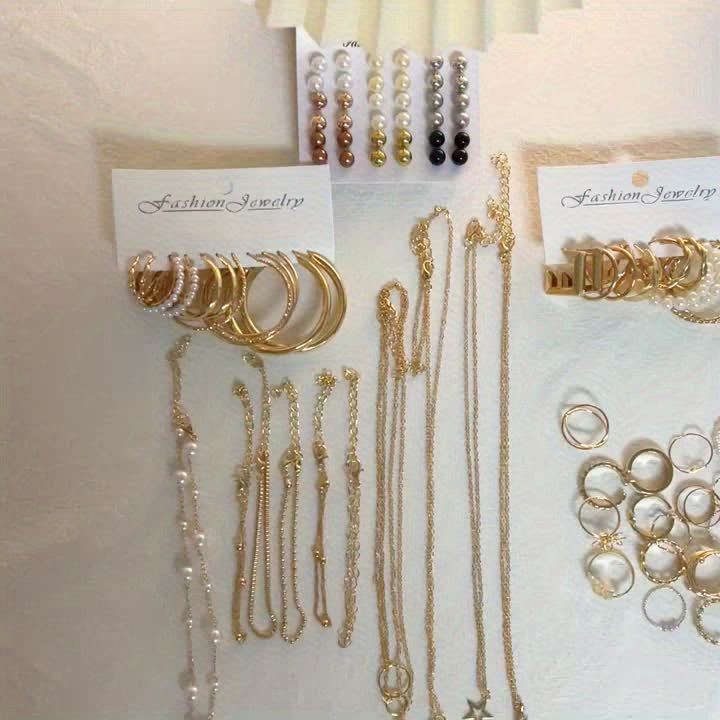86-Piece Women’s Jewelry Set – Necklaces, Earrings, Rings & Bracelets Collection