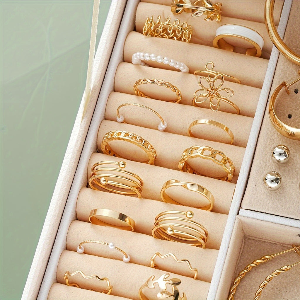 86-Piece Women’s Jewelry Set – Necklaces, Earrings, Rings & Bracelets Collection