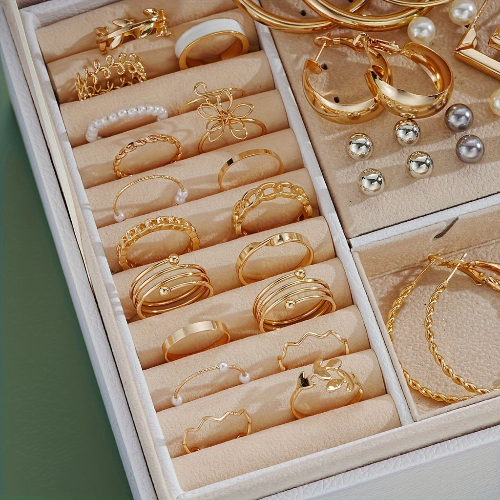 86-Piece Women’s Jewelry Set – Necklaces, Earrings, Rings & Bracelets Collection