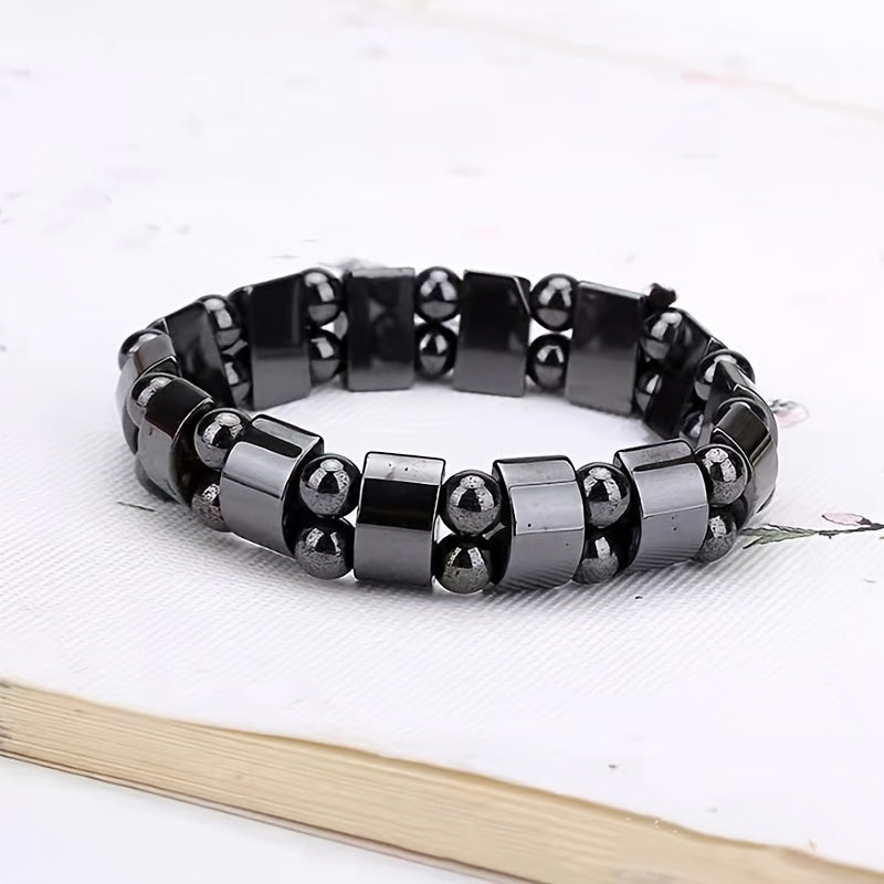 Hematite Magnetic Stone Bracelet – Trendy Jewelry for Women & Men