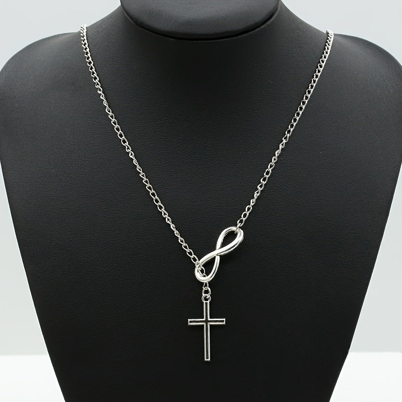 Lucky 8 Cross Short Necklace – Simple & Stylish Jewelry