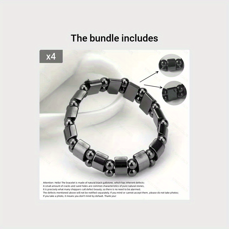 Hematite Magnetic Stone Bracelet – Trendy Jewelry for Women & Men