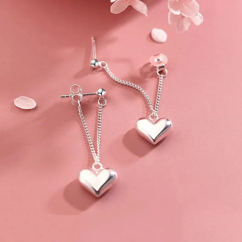 Geometric Heart Hoop Earrings for Women – Fashion Jewelry