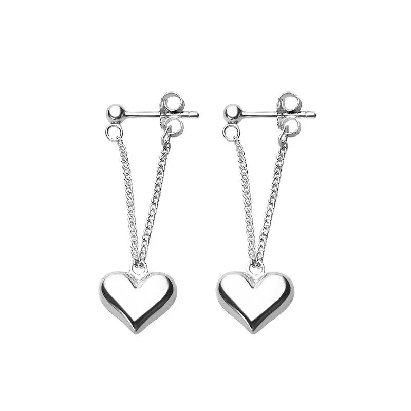 Geometric Heart Hoop Earrings for Women – Fashion Jewelry