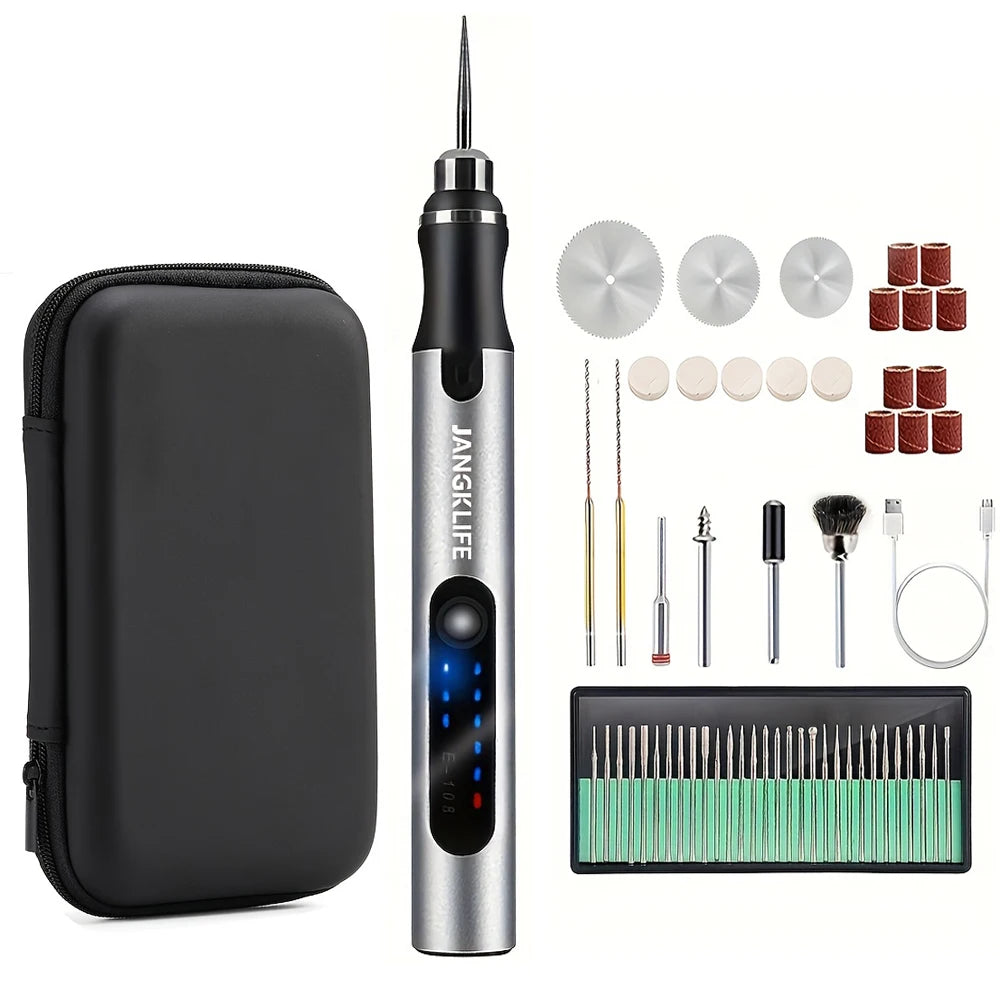 Cordless Rotary Tool Kit – Mini DIY Drill for Jewelry & Wood