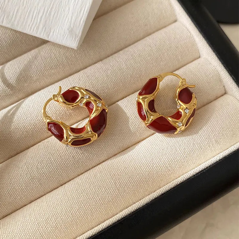 Leopard Print U-Shaped Earrings for Women – Fashion Jewelry