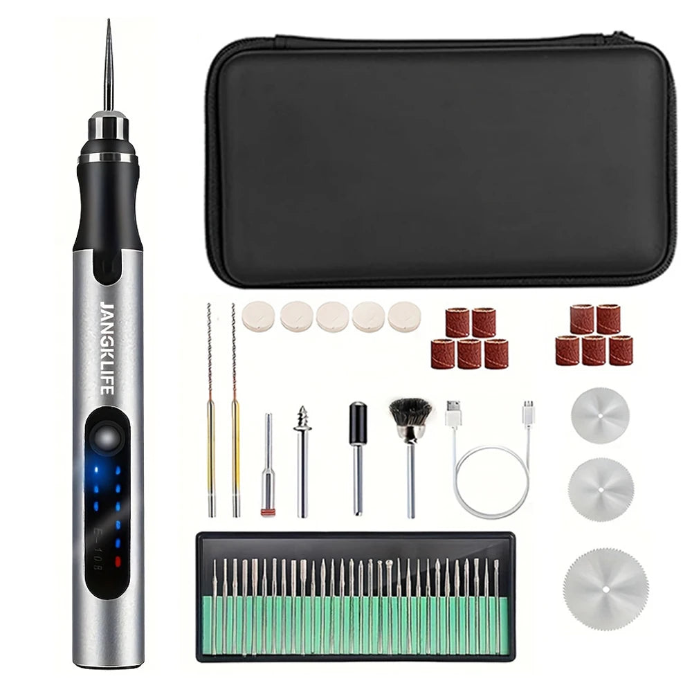 Cordless Rotary Tool Kit – Mini DIY Drill for Jewelry & Wood