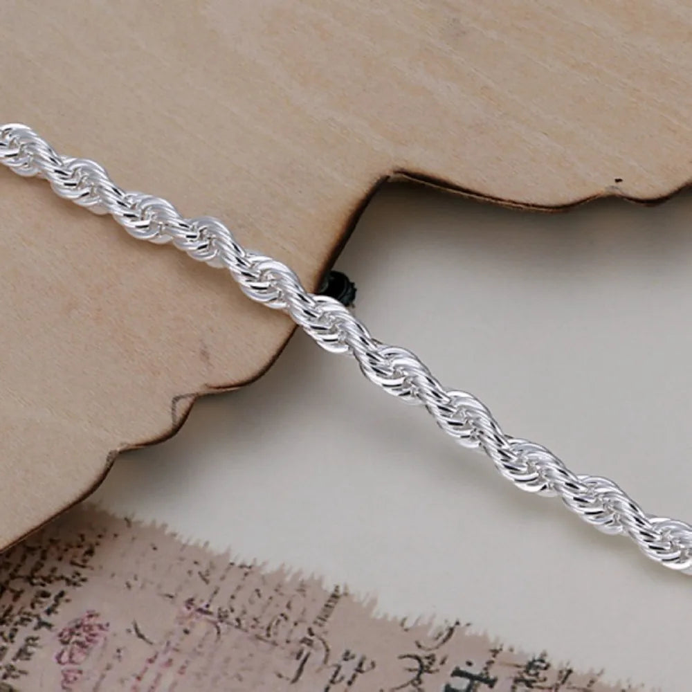 Twisted Rope Chain Bracelet – Unisex Fashion Jewelry