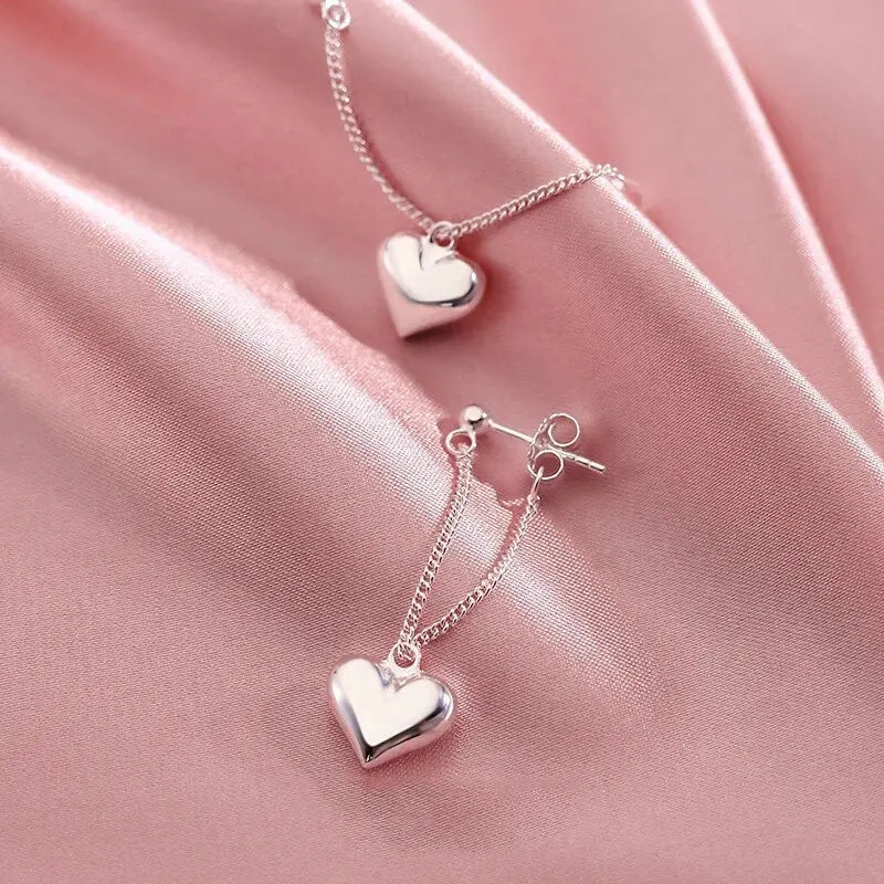 Geometric Heart Hoop Earrings for Women – Fashion Jewelry