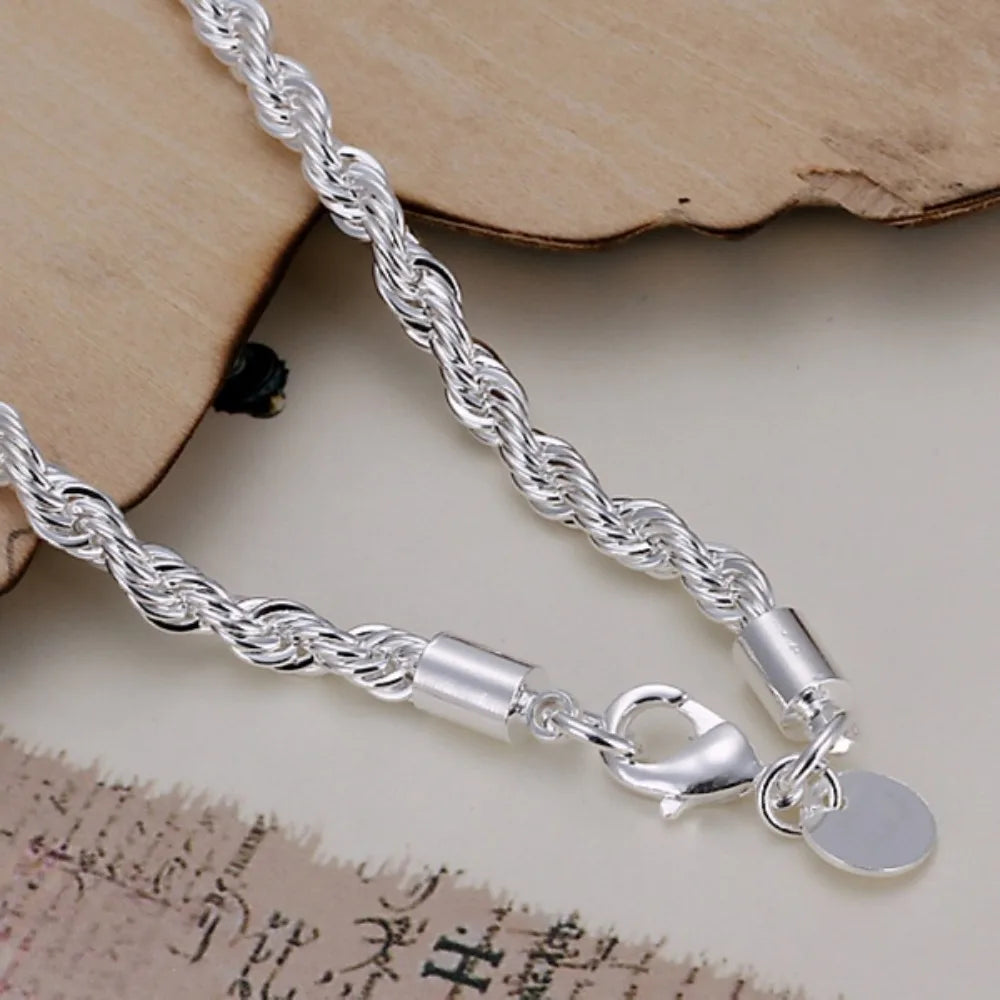 Twisted Rope Chain Bracelet – Unisex Fashion Jewelry