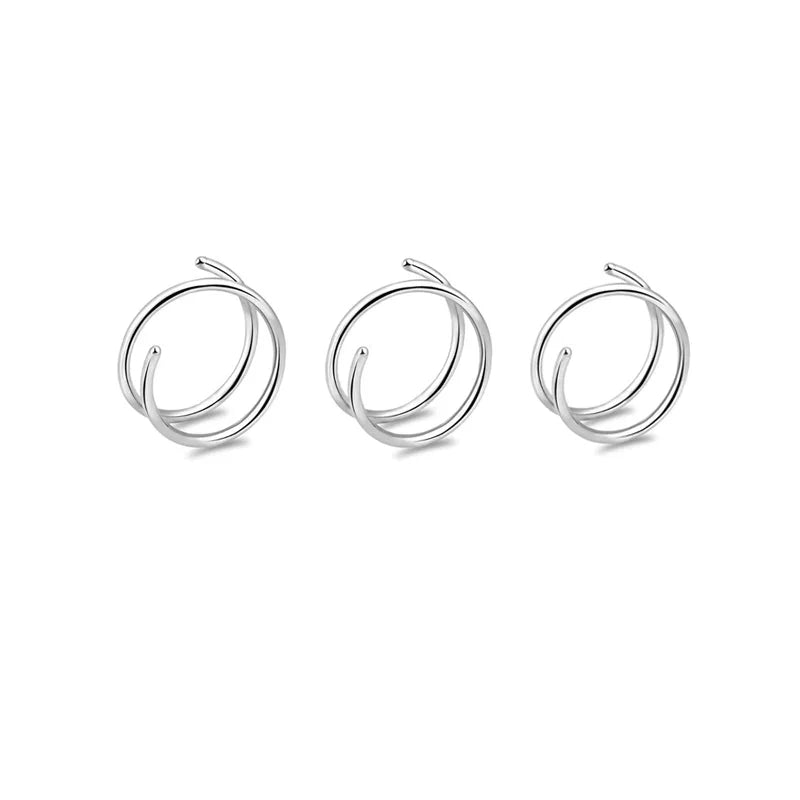 Stainless Steel Nose Rings for Women – 2/3/5 Pcs Piercing Jewelry