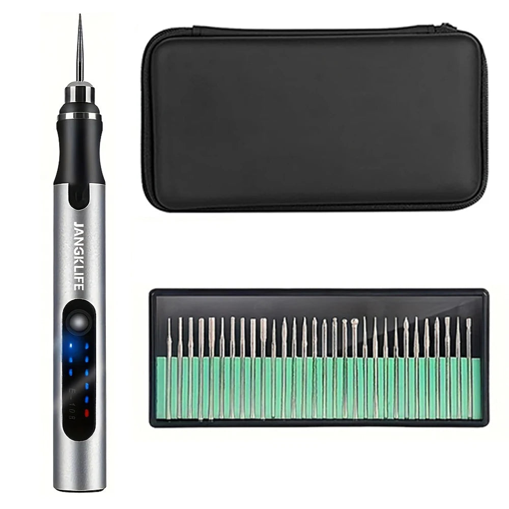 Cordless Rotary Tool Kit – Mini DIY Drill for Jewelry & Wood