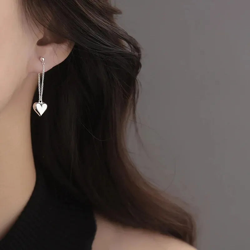 Geometric Heart Hoop Earrings for Women – Fashion Jewelry