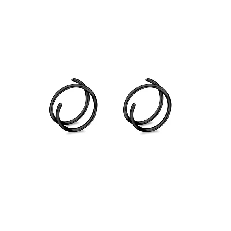 Stainless Steel Nose Rings for Women – 2/3/5 Pcs Piercing Jewelry