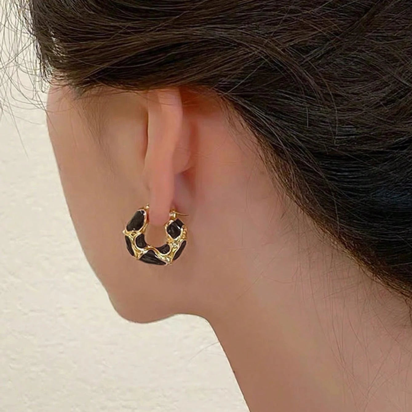 Leopard Print U-Shaped Earrings for Women – Fashion Jewelry