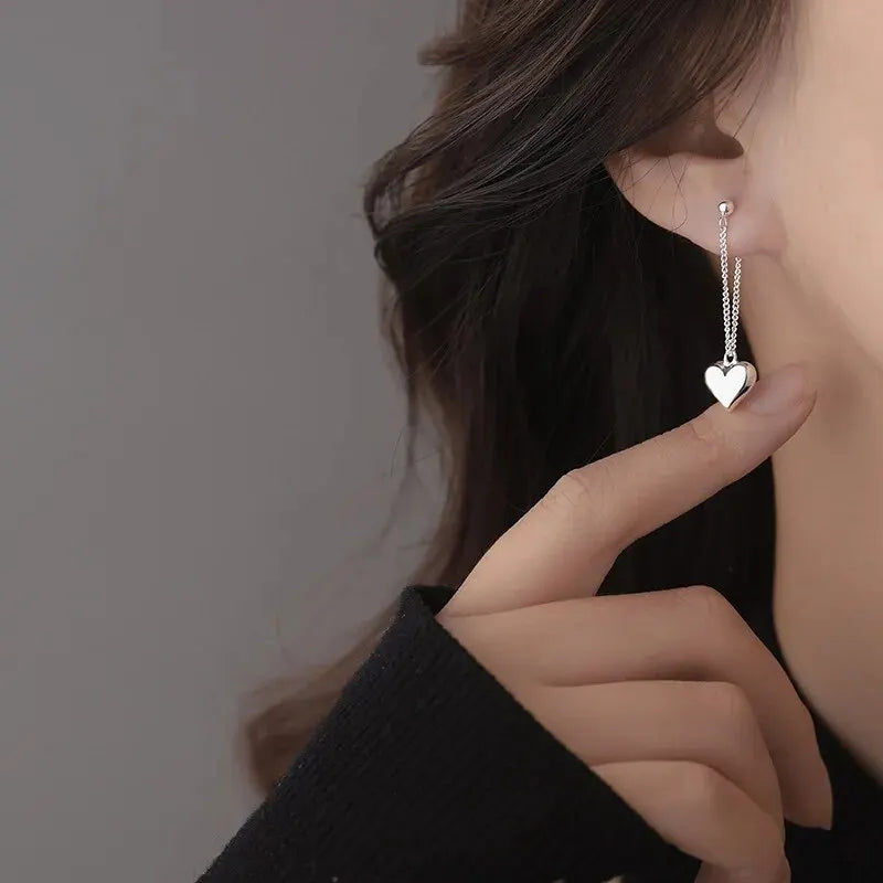 Geometric Heart Hoop Earrings for Women – Fashion Jewelry