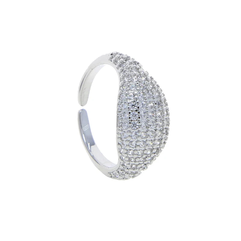 Zirconia Adjustable Tail Ring for Women – Gold & Platinum Plated