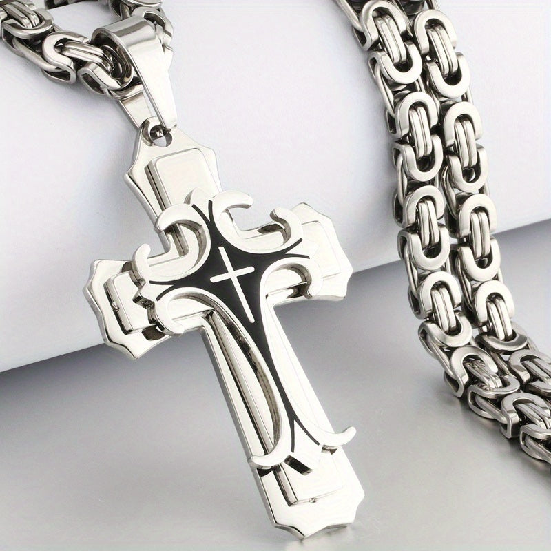 Men’s Vintage Multi-Layer Pendant Necklace – Stylish Gold Jewelry
