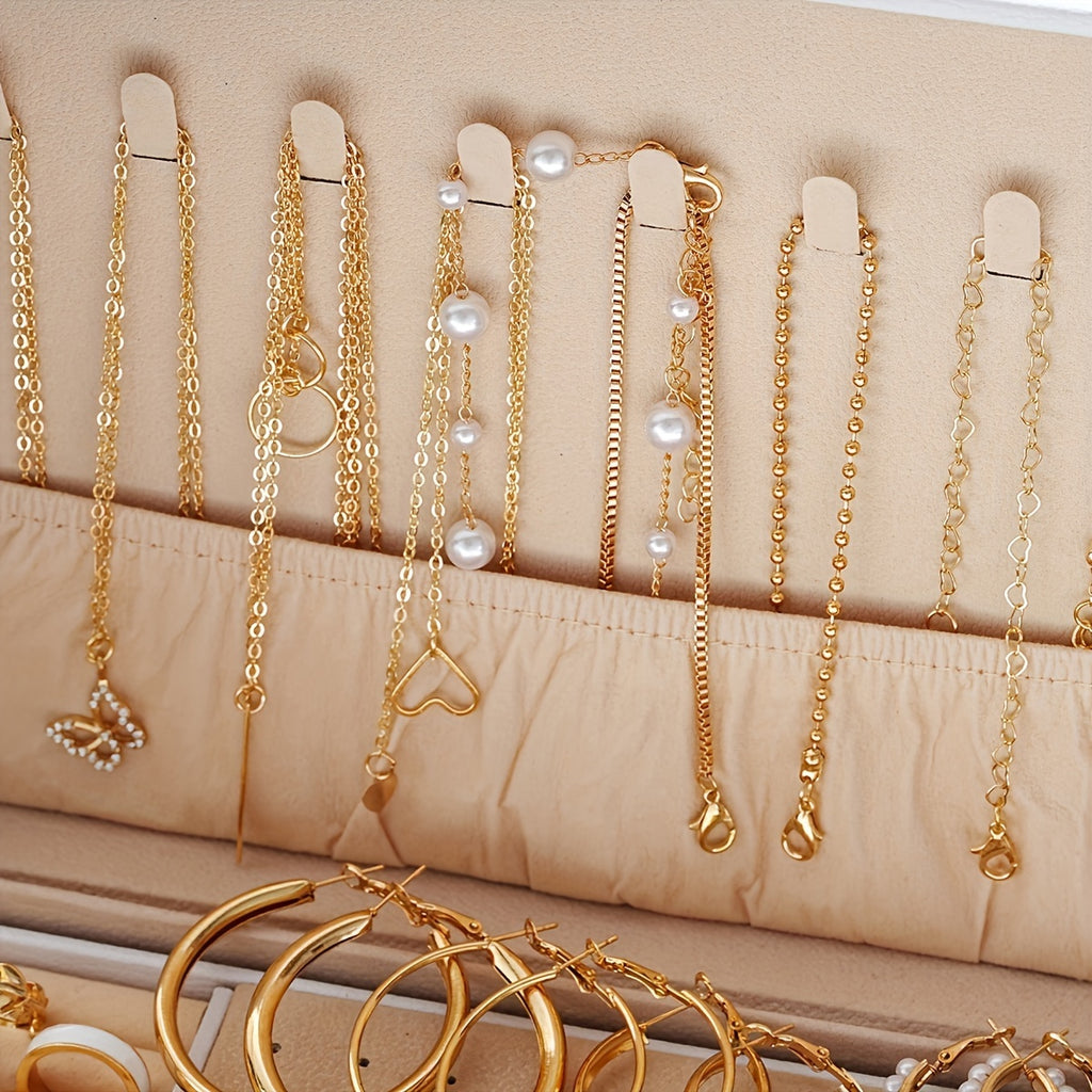 86-Piece Women’s Jewelry Set – Necklaces, Earrings, Rings & Bracelets Collection