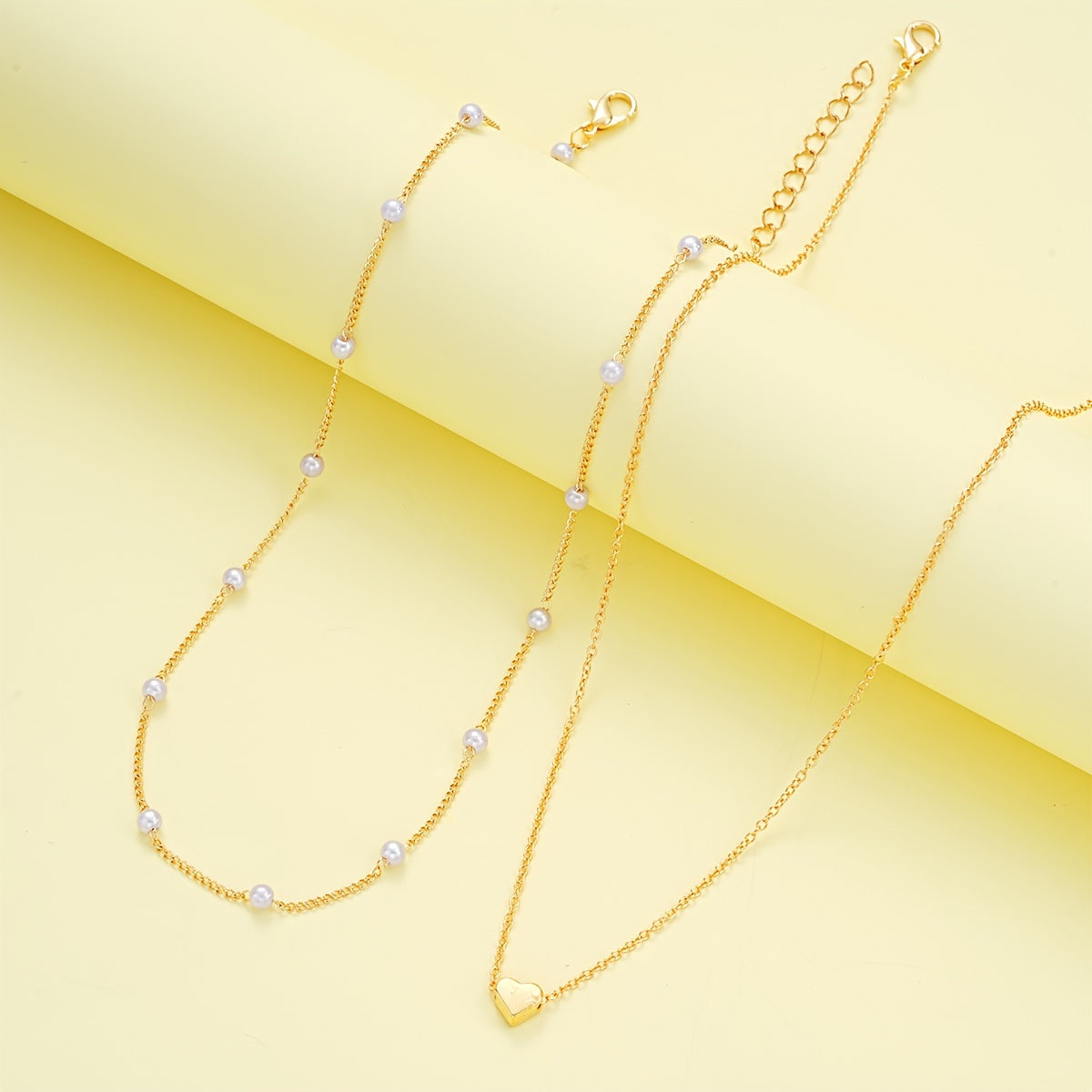 3-Piece Women’s Imitation Pearl Jewelry Set – Necklace & Bracelet