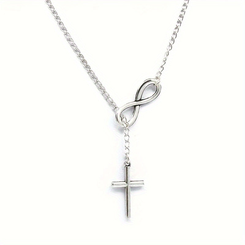 Lucky 8 Cross Short Necklace – Simple & Stylish Jewelry