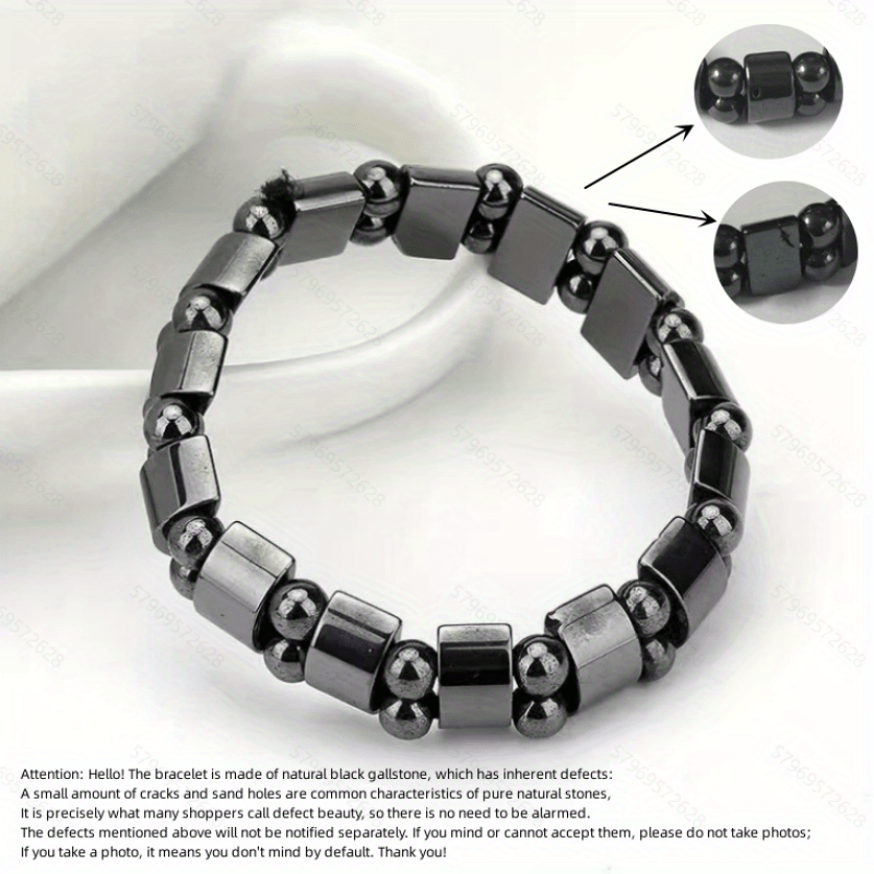 Hematite Magnetic Stone Bracelet – Trendy Jewelry for Women & Men