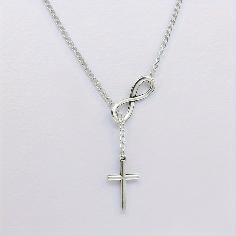Lucky 8 Cross Short Necklace – Simple & Stylish Jewelry